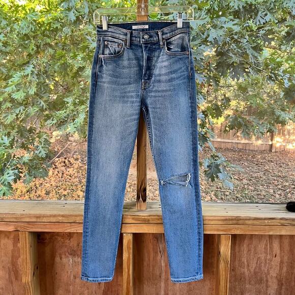 GRLFRND Karolina High Rise Jeans In Cross Your Mind Size 25. - Picture 3 of 12